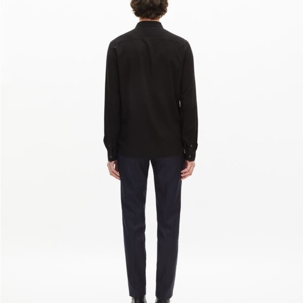 The Kooples Men’s Black Long Sleeve Cut Button-Up Shirt SZ M NWT - Picture 3 of 5
